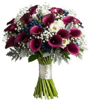 Calla Lily and Lisianthus with Gypsophila Bouquet