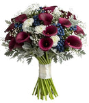 Calla Lily and Lisianthus with Gypsophila Bouquet