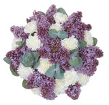 Carnations and Purple Lilac Bouquet - Flowers Box London