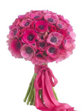 Cerise Anemone Bouquet - Flowers Box London