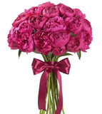 Cerise Peonies Bouquet - Flowers Box London