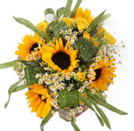 Charm Bouquet of Sunflowers with Daisy Tanacetum