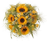 Charm Bouquet of Sunflowers with Daisy Tanacetum - Flowers Box London