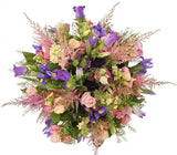 Charming Blue and Pink Flower Bouquet - Flowers Box London