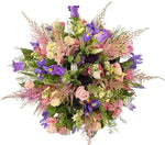 Charming Blue and Pink Flower Bouquet - Flowers Box London