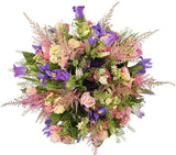 Charming Blue and Pink Flower Bouquet - Flowers Box London