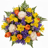 Charming Bouquet of Daffodils with Tulips and Limonium - Flowers Box London