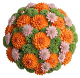 Charming Bouquet of Dahlia and Scabiosa with Sedum - Flowers Box London