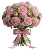 Charming Bouquet of Dahlia and Scabiosa with Sedum - Flowers Box London