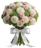 Charming Bouquet of Dahlia and Scabiosa with Sedum - Flowers Box London