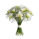Charming Bouquet of Freesias and Gypsophila