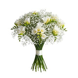 Charming Bouquet of Freesias and Gypsophila - Flowers Box London