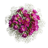 Charming Bouquet of Freesias and Gypsophila