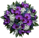 Charming Bouquet of Phalaenopsis Orchids with Gypsophila and Berries - Flowers Box London