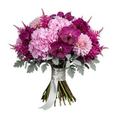 Charming Bouquet of Vanda Orchid and Luxury Dahlia