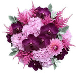 Charming Bouquet of Vanda Orchid and Luxury Dahlia