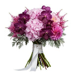Charming Bouquet of Vanda Orchid and Luxury Dahlia