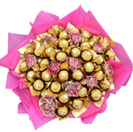 Charming Box of Chocolates with Carnations - Flowers Box London