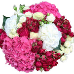 Charming Hydrangea Bouquet with Roses