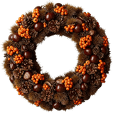 Chestnut Lane Autumn Glow Wreath - Flowers Box London