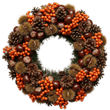 Chestnut Lane Autumn Glow Wreath - Flowers Box London