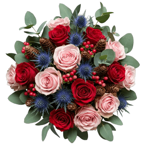 Christmas Cheer Bouquet - Flowers Box London