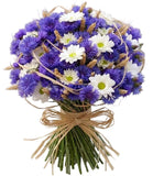 Chrysanthemum Daises and Cornflowers Bouquet - Flowers Box London