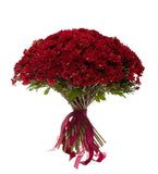 Chrysanthemum Daisy Red Bouquet - Flowers Box London