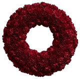 Classic Carnations Wreath - Flowers Box London