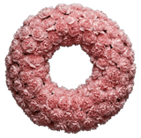 Classic Carnations Wreath - Flowers Box London