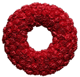 Classic Carnations Wreath - Flowers Box London
