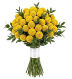 Classic Craspedia Bouquet - Flowers Box London