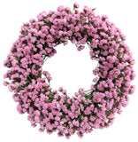 Classic Limonium Door Wreath - Flowers Box London