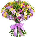 Classic Multicolored Freesias Bouquet - Flowers Box London
