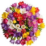 Classic Multicolored Freesias Bouquet - Flowers Box London