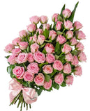 Classic Pink Roses Sheaf - Flowers Box London