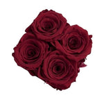 Classic Preserved Roses Square Box - Rose Head Ø 5cm - Flowers Box London