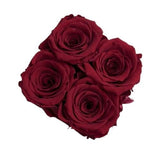 Classic Preserved Roses Square Box - Rose Head Ø 5cm - Flowers Box London