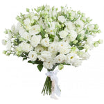 Classic Pure White Lisianthus Bouquet