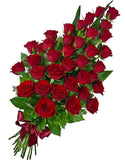Classic Red Roses Sheaf - Flowers Box London