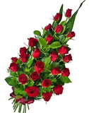 Classic Red Roses Sheaf - Flowers Box London