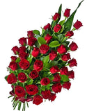 Classic Red Roses Sheaf - Flowers Box London
