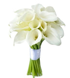 Classic White Calla Lily Bridal Bouquet - Flowers Box London
