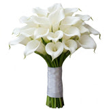 Classic White Calla Lily Bridal Bouquet - Flowers Box London