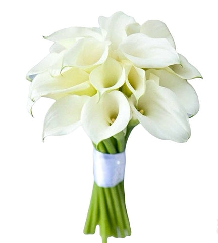 Classic White Calla Lily Bridal Bouquet