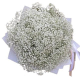 Classic White Gypsophila Bouquet - Flowers Box London