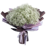 Classic White Gypsophila Bouquet - Flowers Box London