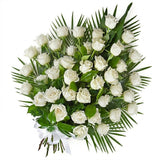 Classic White Roses Sheaf - Flowers Box London