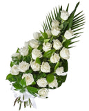 Classic White Roses Sheaf - Flowers Box London
