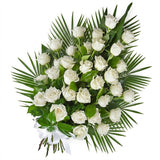 Classic White Roses Sheaf - Flowers Box London